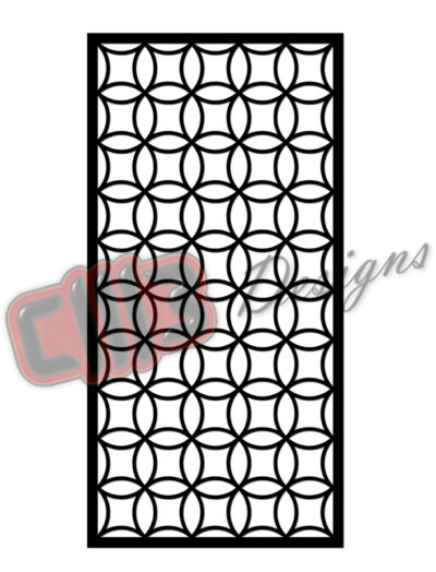 Room Divider Panel Screen with Chinese Fretwork DXF design