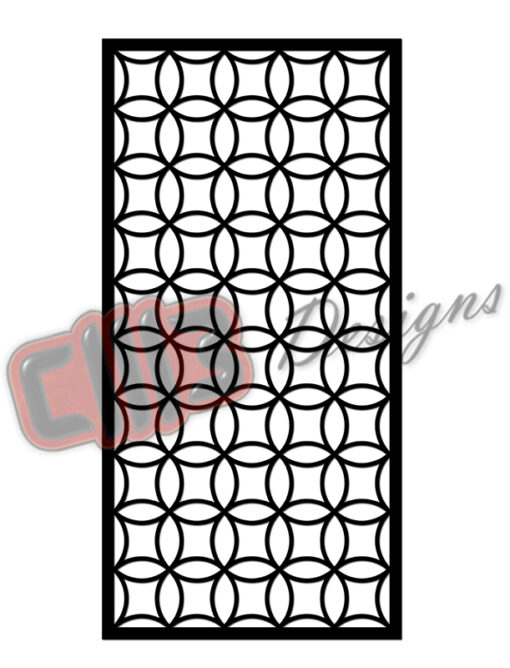 Room Divider Panel Screen with Chinese Fretwork DXF design