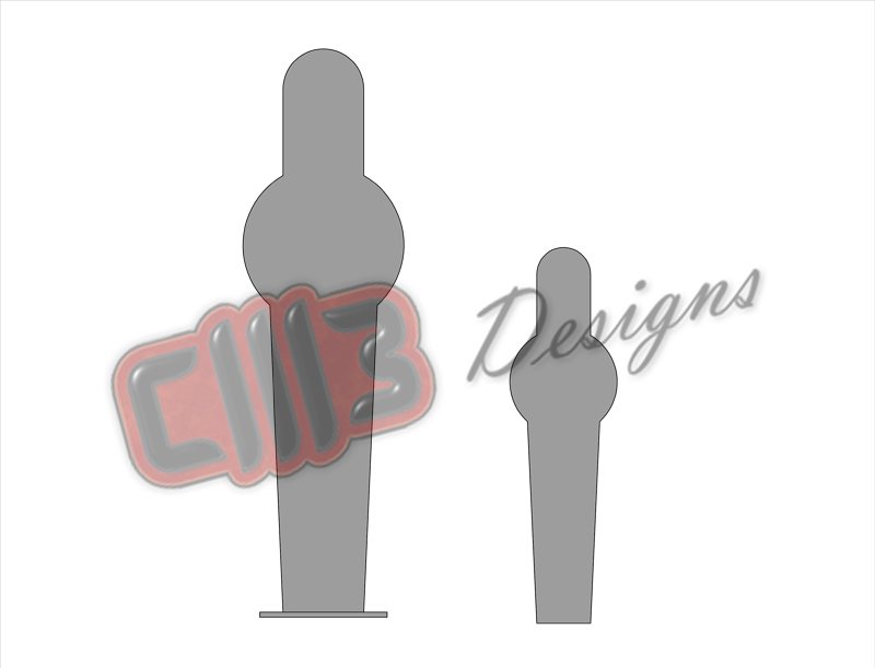 2 Pepper Poppers Shooting Range Target DXF Designs