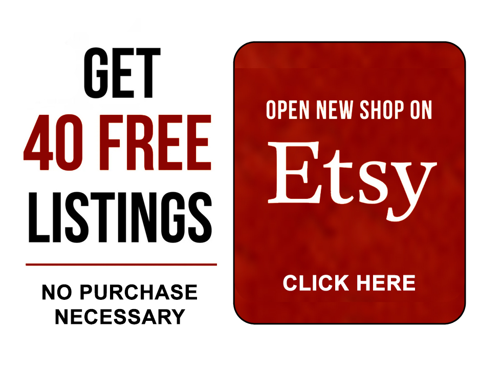 Get 40 Free Listings on Etsy