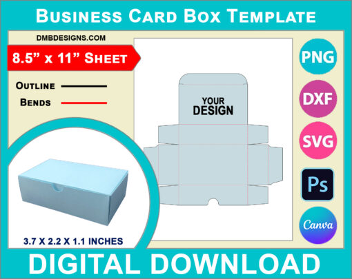 Business Card Box Template